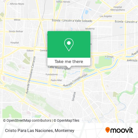 Cristo Para Las Naciones map