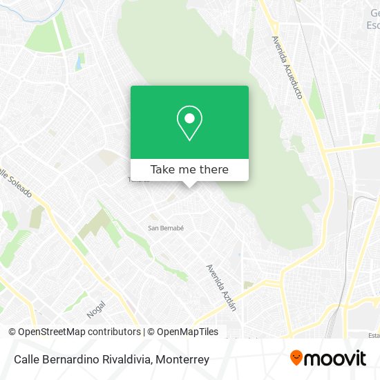 Calle Bernardino Rivaldivia map