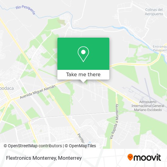 Flextronics Monterrey map