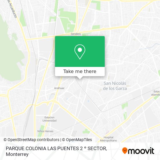Mapa de PARQUE COLONIA LAS PUENTES 2 º SECTOR