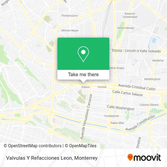 Valvulas Y Refacciones Leon map