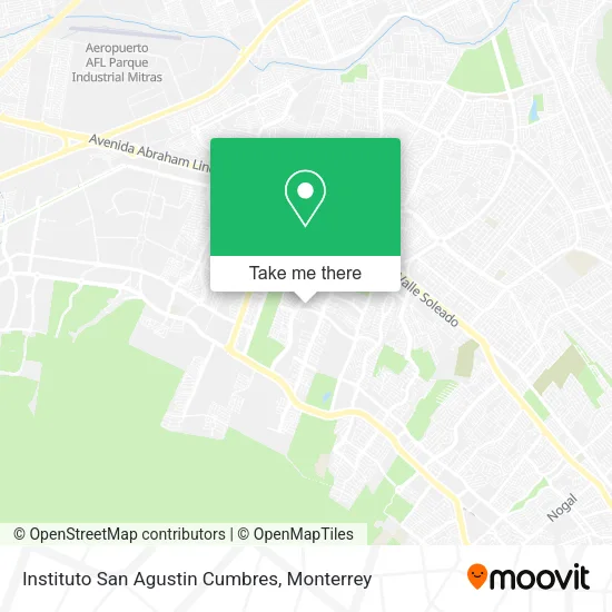 Instituto San Agustin Cumbres map