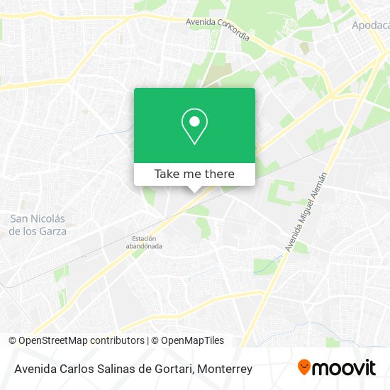 Avenida Carlos Salinas de Gortari map