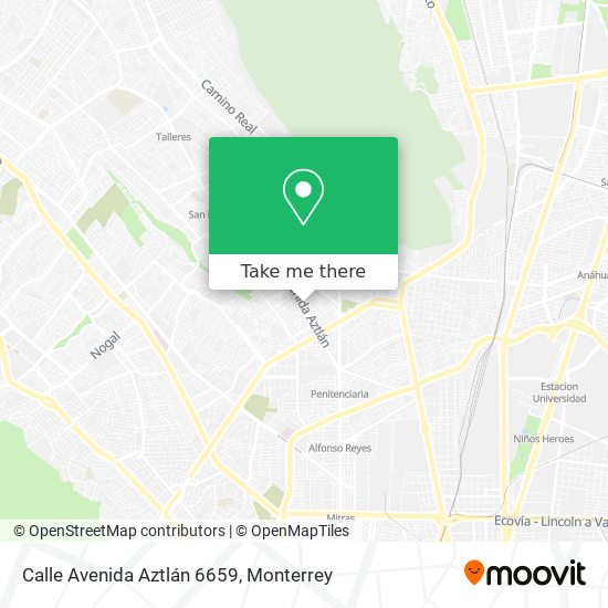 Mapa de Calle Avenida Aztlán 6659