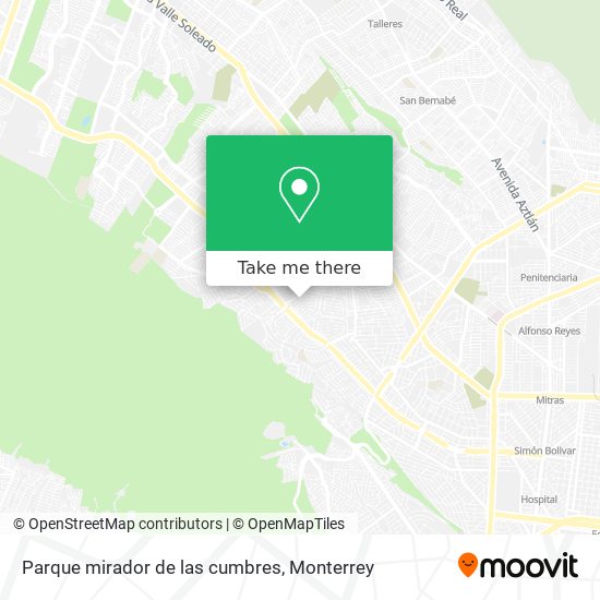 Mapa de Parque mirador de las cumbres