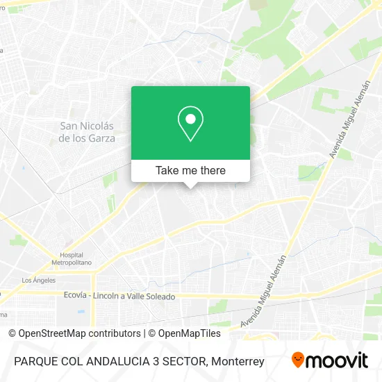 Mapa de PARQUE COL ANDALUCIA 3 SECTOR