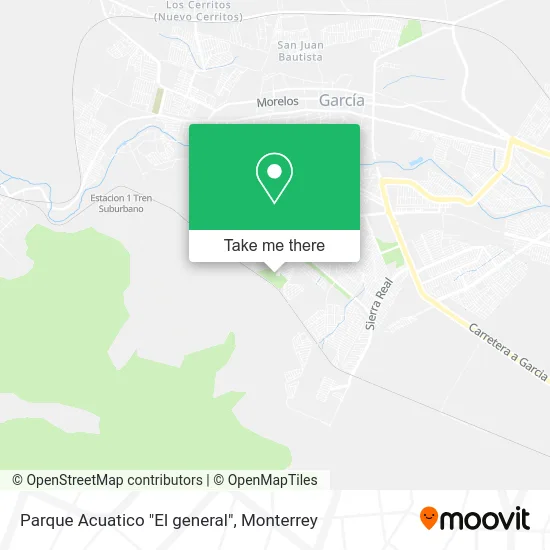 Parque Acuatico "El general" map