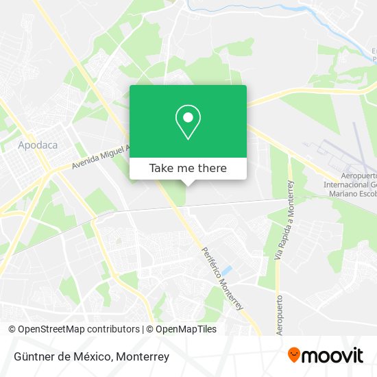 Güntner de México map