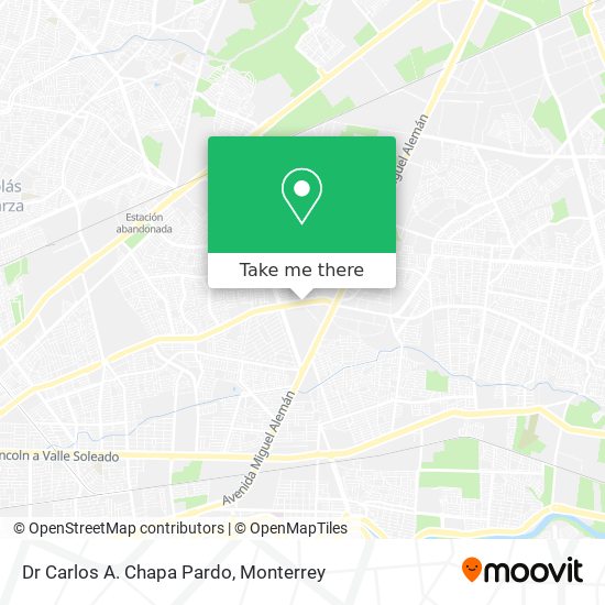 Dr Carlos A. Chapa Pardo map