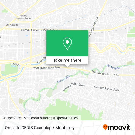 Omnilife CEDIS Guadalupe map