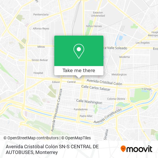 Avenida Cristóbal Colón SN-S CENTRAL DE AUTOBUSES map