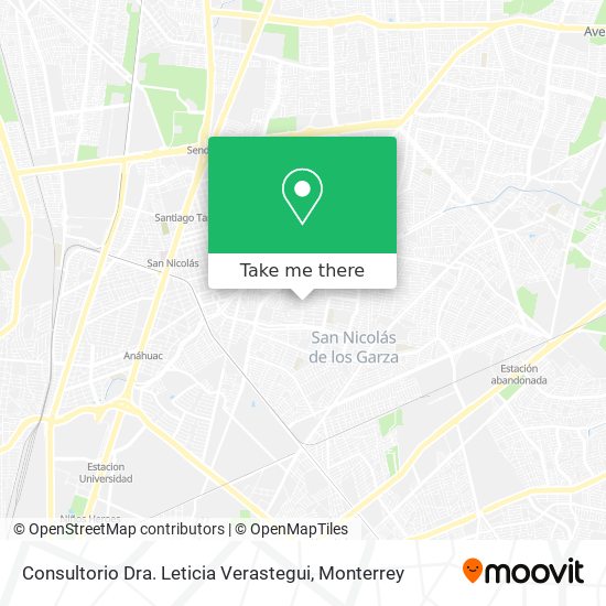 Consultorio Dra. Leticia Verastegui map