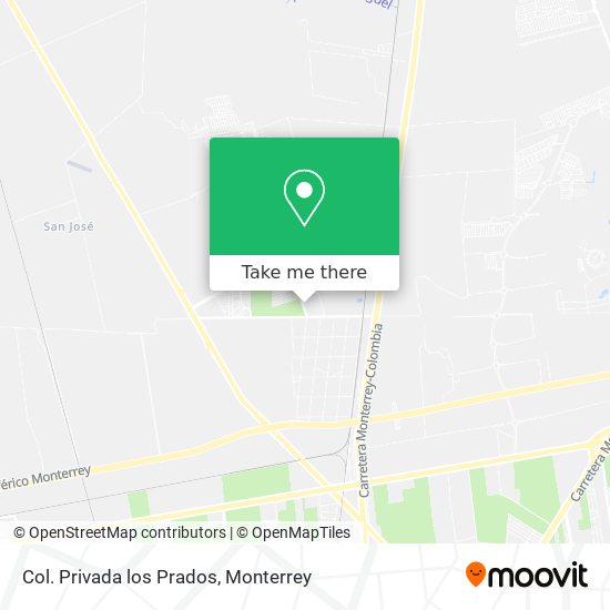 Col. Privada los Prados map