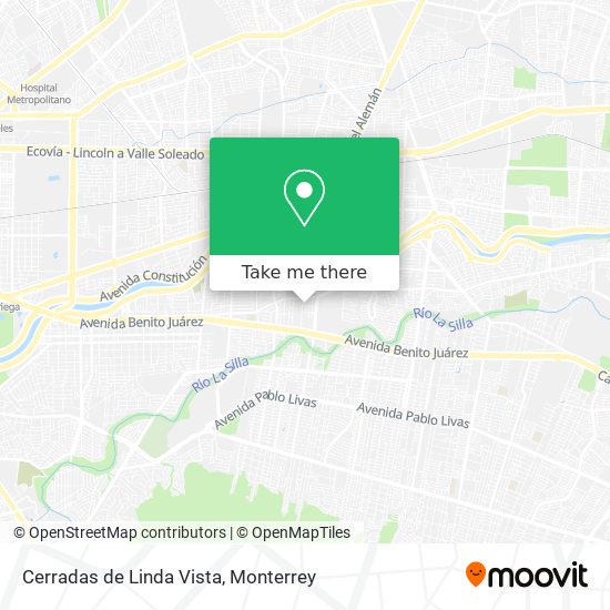 Mapa de Cerradas de Linda Vista