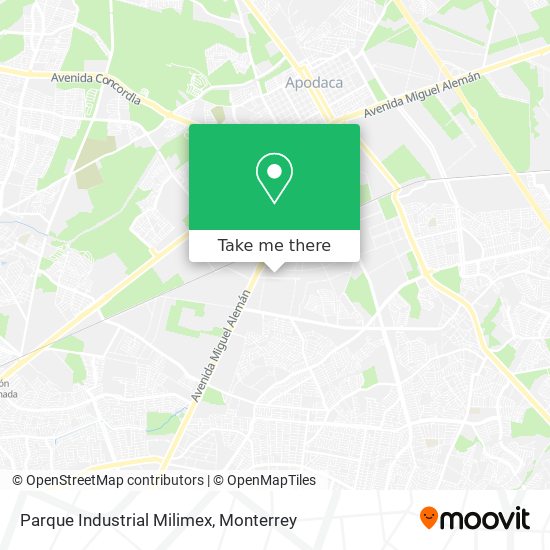 Parque Industrial Milimex map