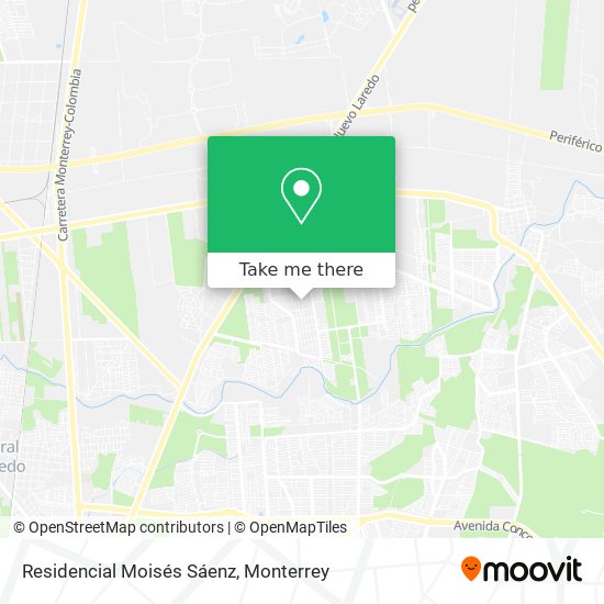 Mapa de Residencial Moisés Sáenz