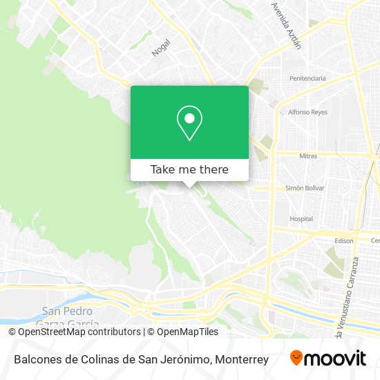 Balcones de Colinas de San Jerónimo map