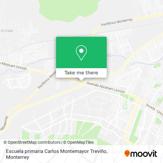 Escuela primaria Carlos Montemayor Treviño map