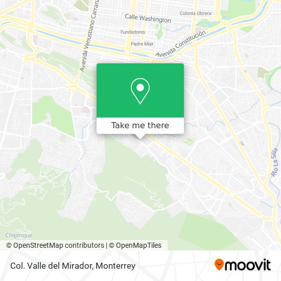 Col. Valle del Mirador map