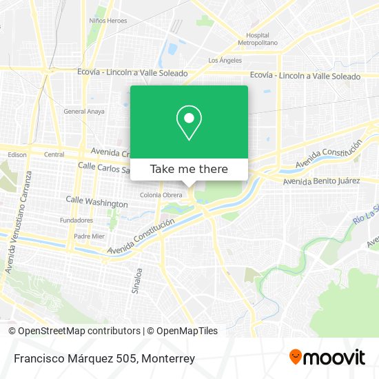 Mapa de Francisco Márquez 505