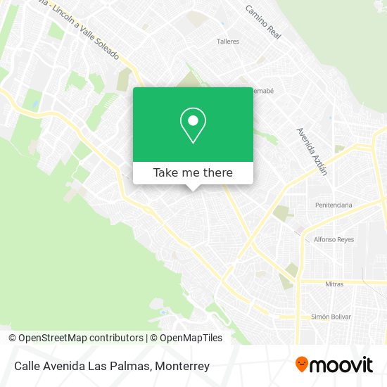 Mapa de Calle Avenida Las Palmas