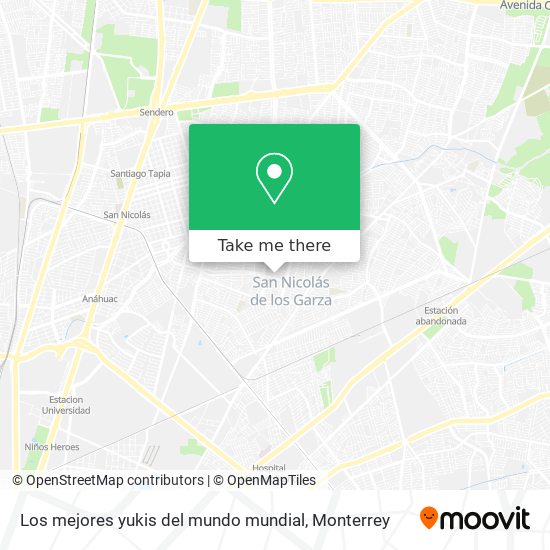 Mapa de Los mejores yukis del mundo mundial