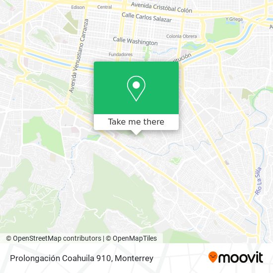 Prolongación Coahuila 910 map