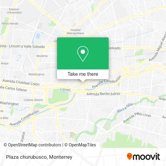 Plaza churubusco map