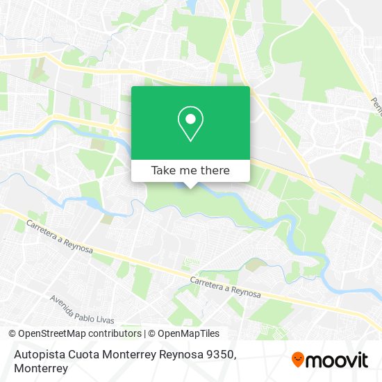 Autopista Cuota Monterrey Reynosa 9350 map