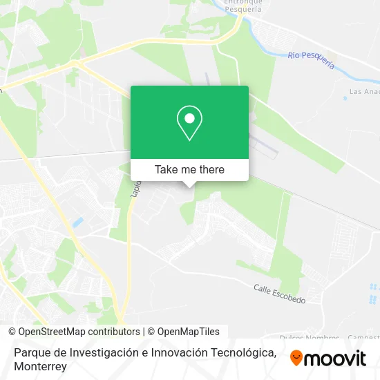 Mapa de Parque de Investigación e Innovación Tecnológica