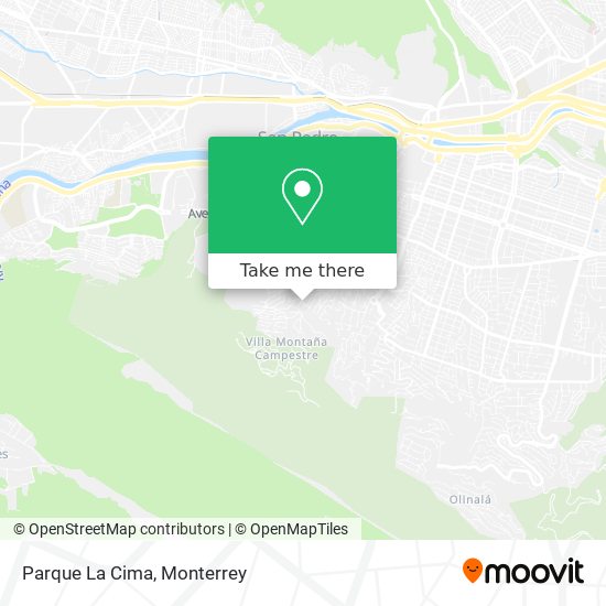 Mapa de Parque La Cima