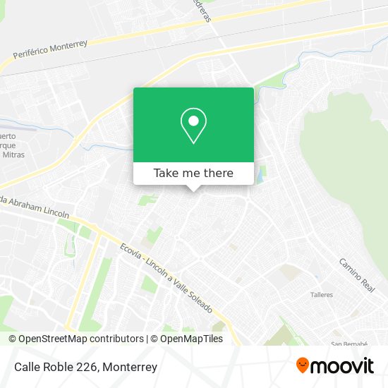 Mapa de Calle Roble 226