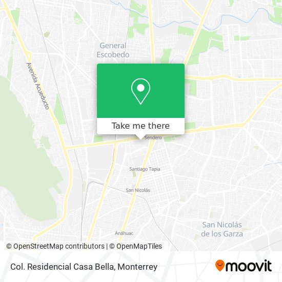 Mapa de Col. Residencial Casa Bella