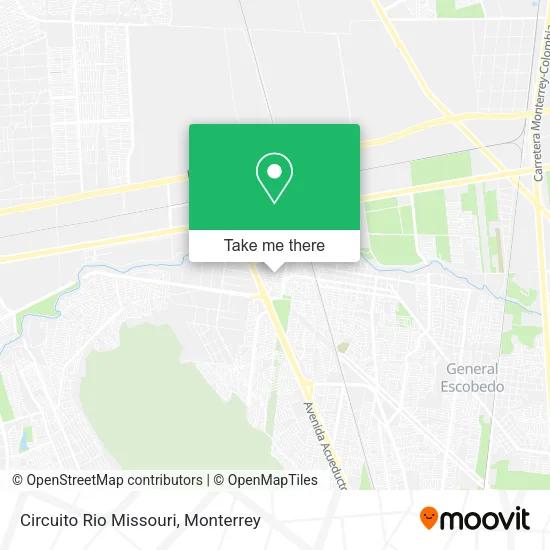 Circuito Rio Missouri map