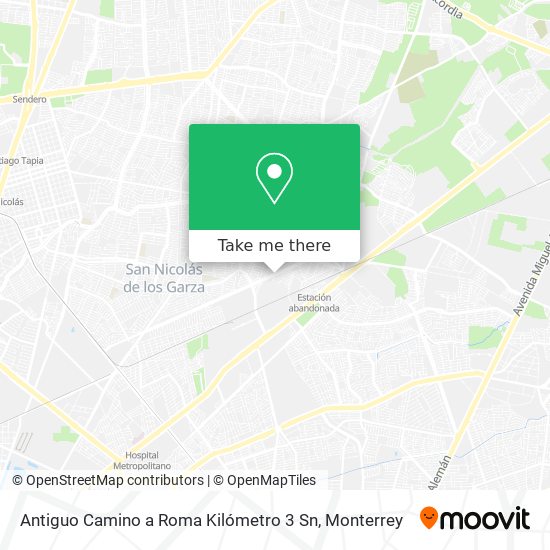 Antiguo Camino a Roma Kilómetro 3 Sn map