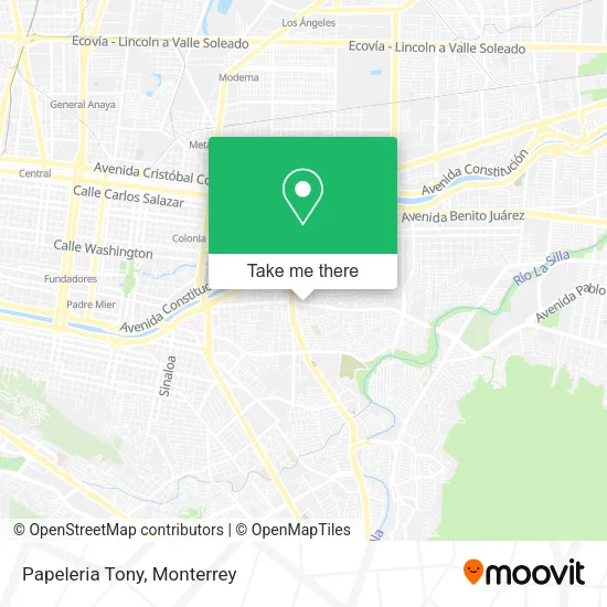 Mapa de Papeleria Tony