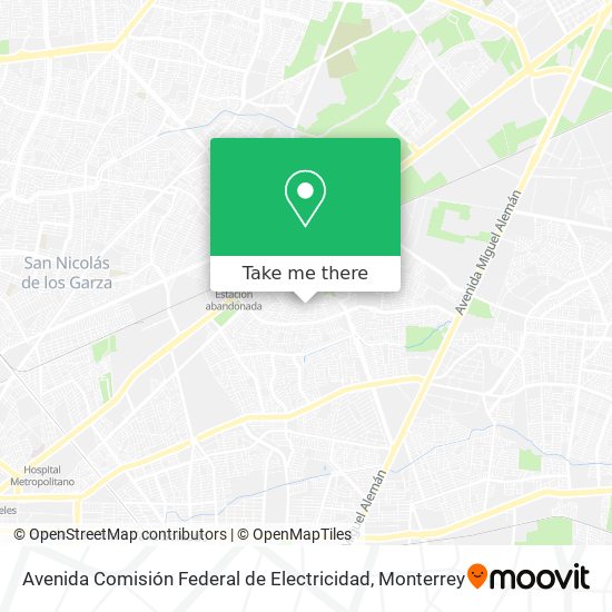 Mapa de Avenida Comisión Federal de Electricidad