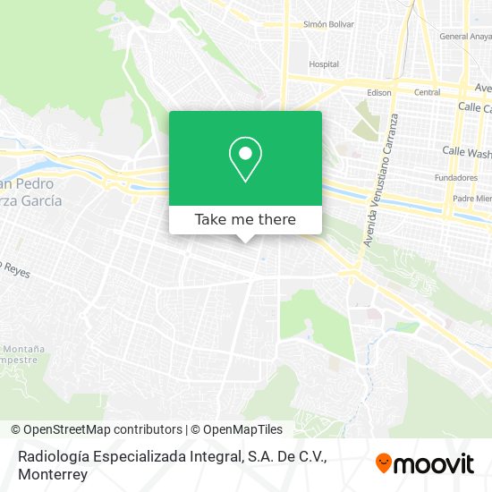 Radiología Especializada Integral, S.A. De C.V. map