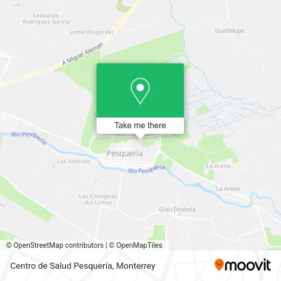 Centro de Salud  Pesquería map