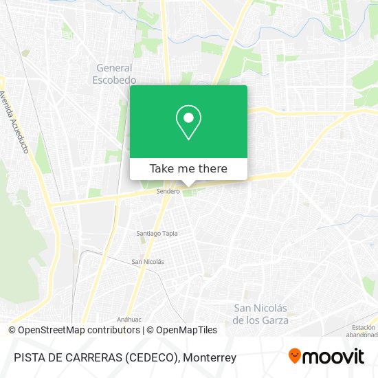Mapa de PISTA DE CARRERAS (CEDECO)