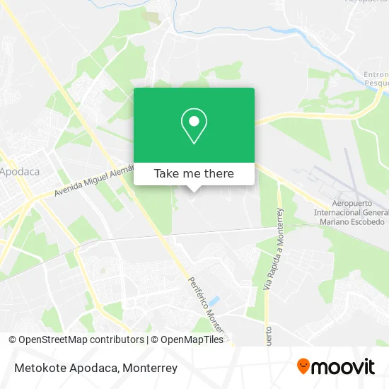 Metokote Apodaca map