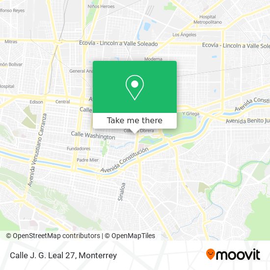 Calle J. G. Leal 27 map
