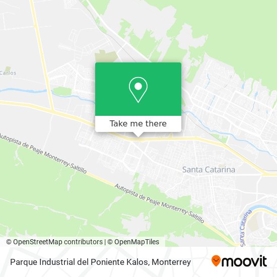 Mapa de Parque Industrial del Poniente Kalos