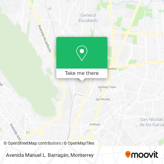 Mapa de Avenida Manuel L. Barragán