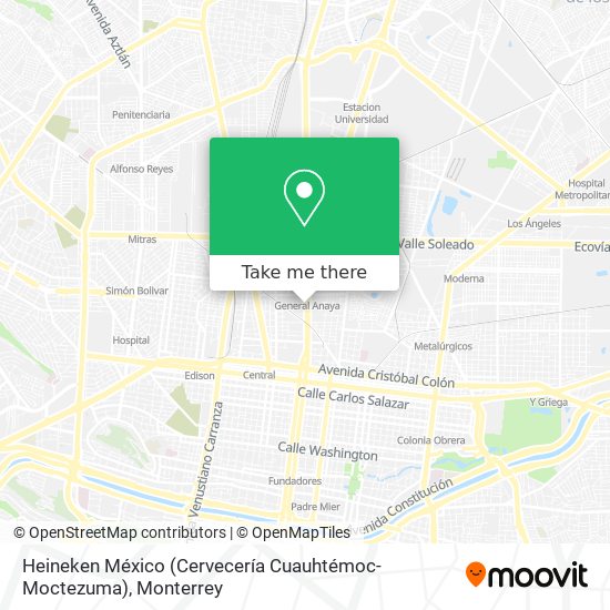 Mapa de Heineken México (Cervecería Cuauhtémoc-Moctezuma)