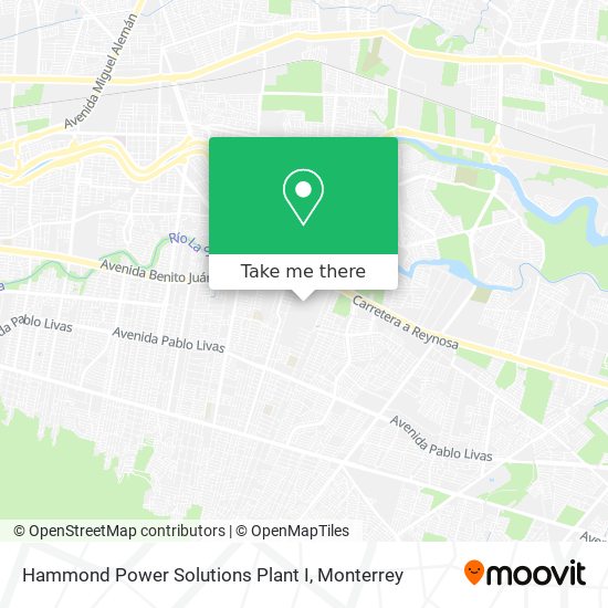 Mapa de Hammond Power Solutions Plant I