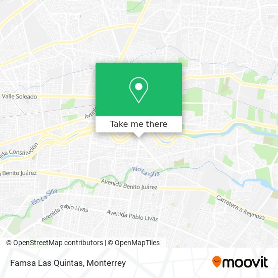 Mapa de Famsa Las Quintas