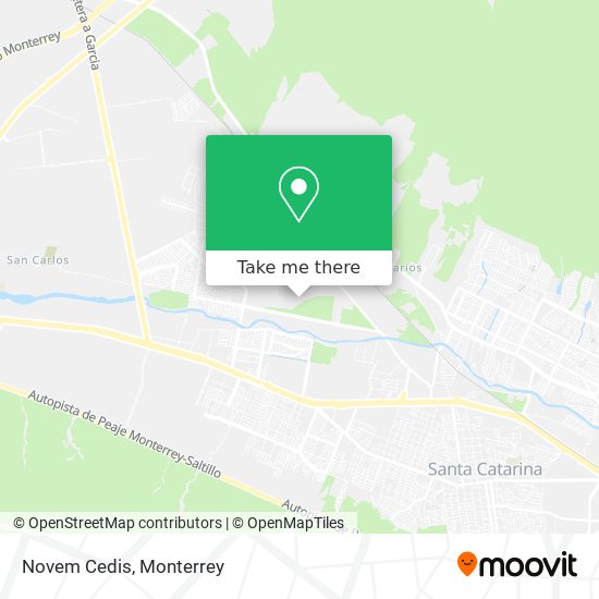 Mapa de Novem Cedis