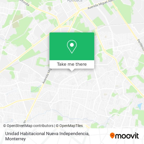 Unidad Habitacional Nueva Independencia map