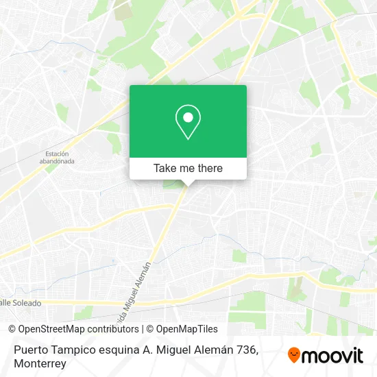 Puerto Tampico esquina A. Miguel Alemán 736 map